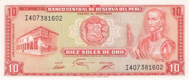 10 Soles de Oro 1975